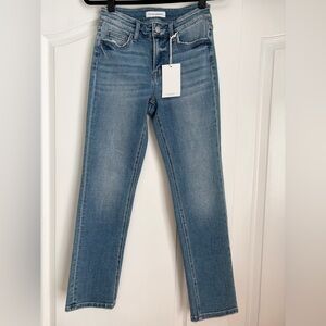 Flying Monkey Black Label Slim Straight Jeans Light Wash NWT 25P Petite